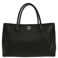 Chanel 2013-2014 Black Calfskin Cerf Executive Tote Bag