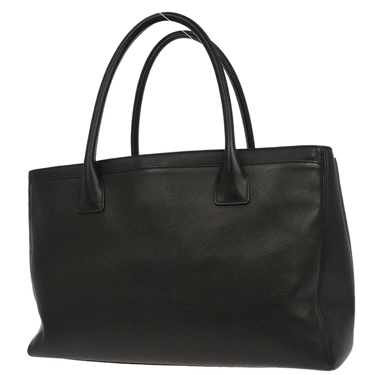 Chanel 2013-2014 Black Calfskin Cerf Executive Tote Bag