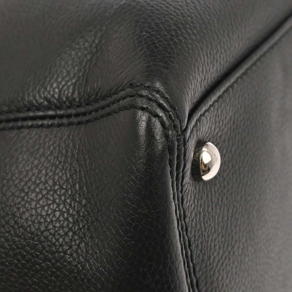 Chanel 2013-2014 Black Calfskin Cerf Executive Tote Bag