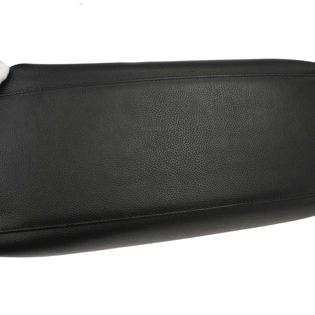 Chanel 2013-2014 Black Calfskin Cerf Executive Tote Bag