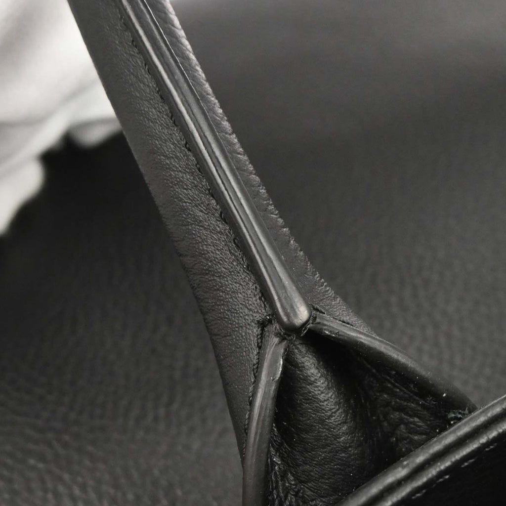 Chanel 2013-2014 Black Calfskin Cerf Executive Tote Bag