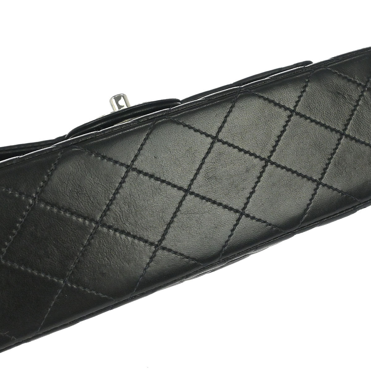 Chanel Black Lambskin Small Classic Double Flap Shoulder Bag