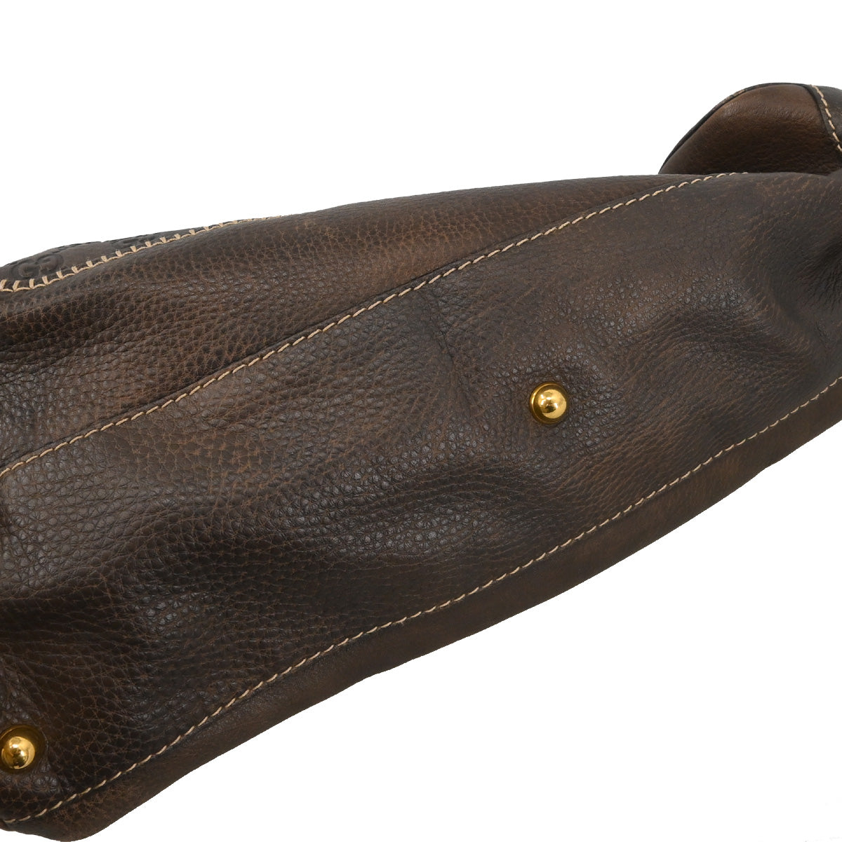 Gucci Dark Brown Guccissima Pelham Horsebit Handbag