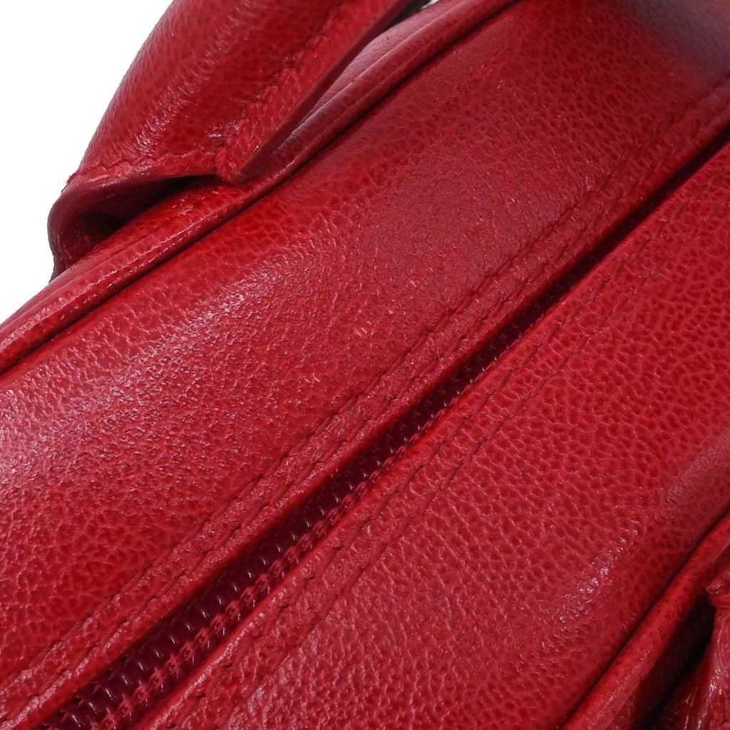 Christian Dior Red Double Saddle Handbag