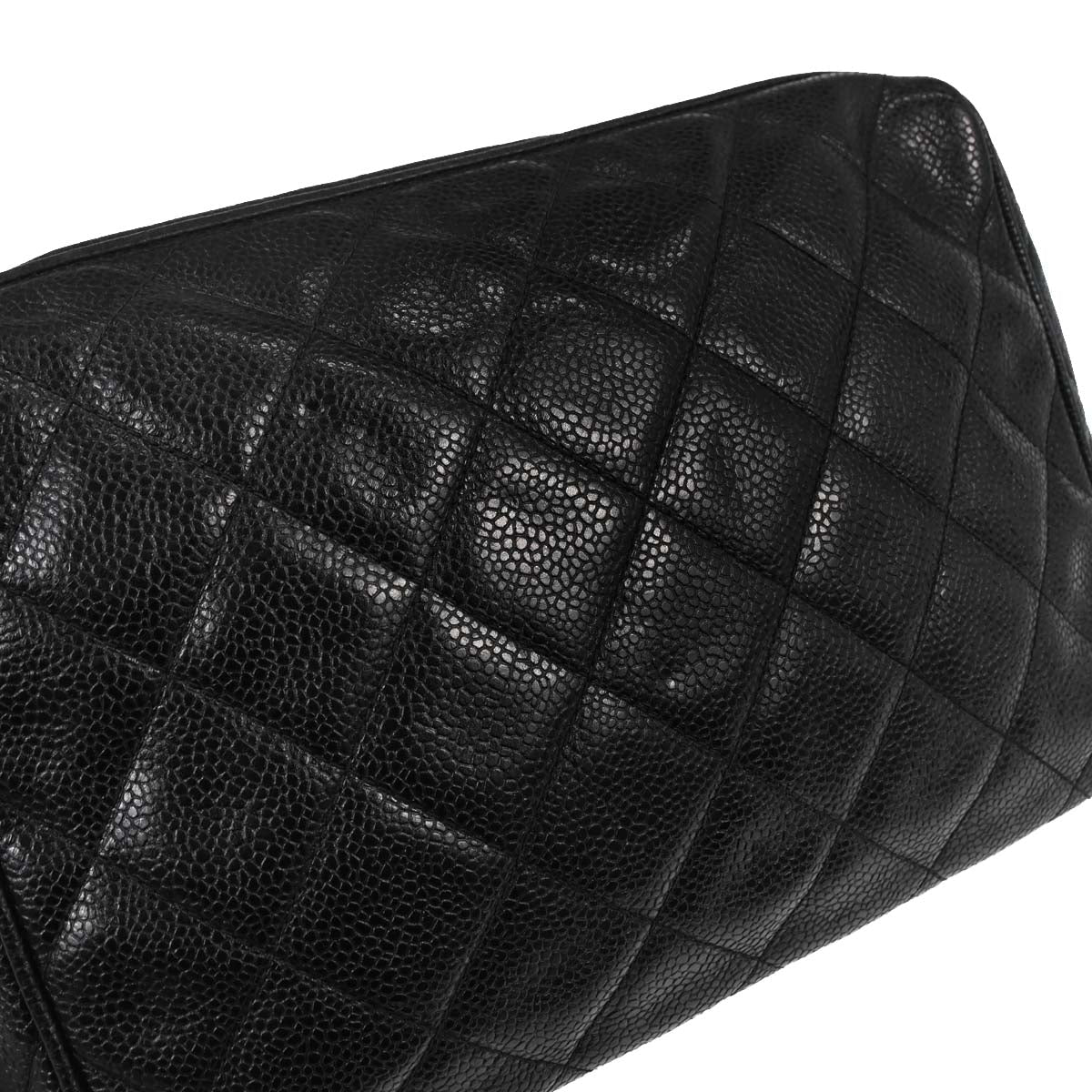 Chanel Black Caviar Skin Camera Bag Small