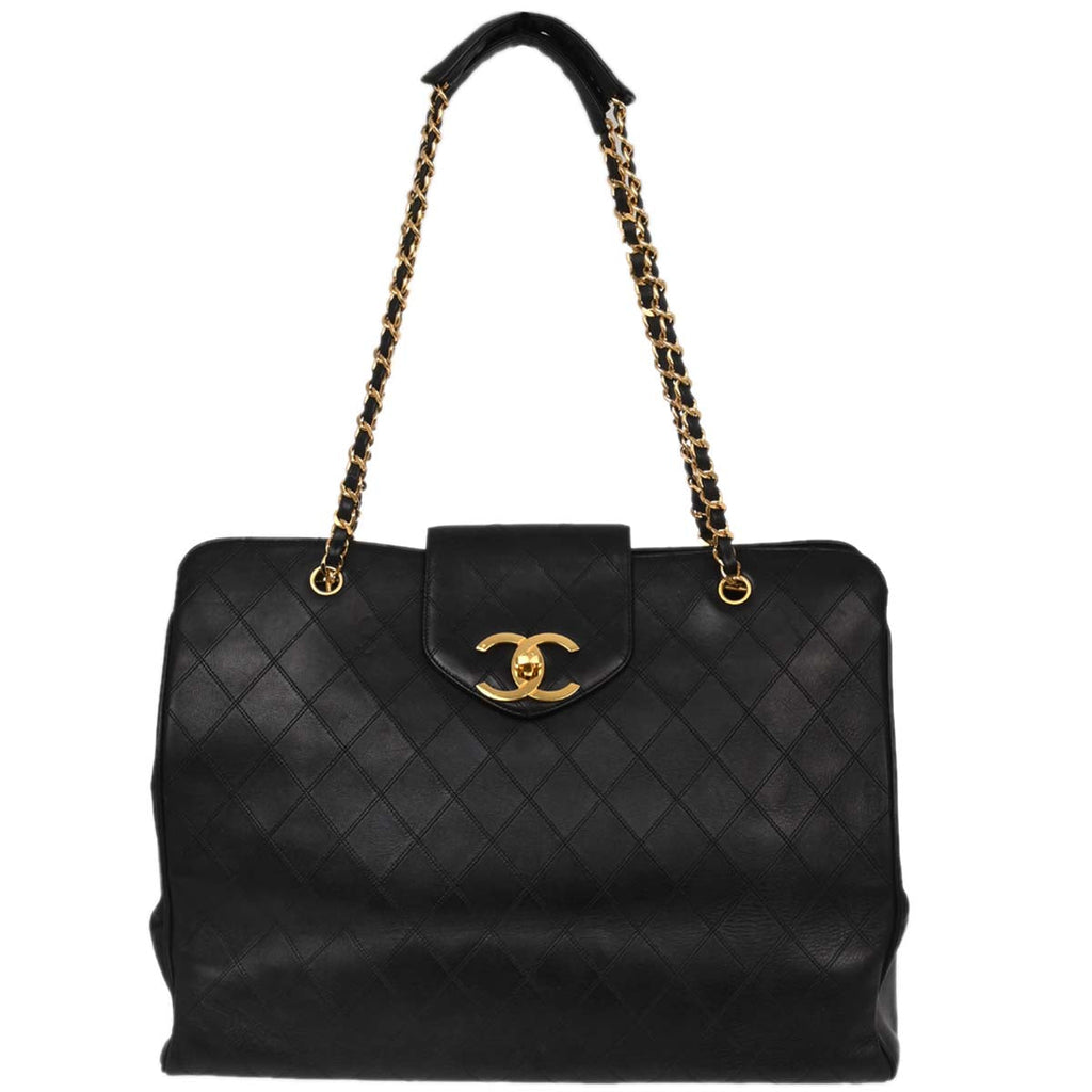 Chanel Black Lambskin Bicolore Supermodel Shoulder Bag