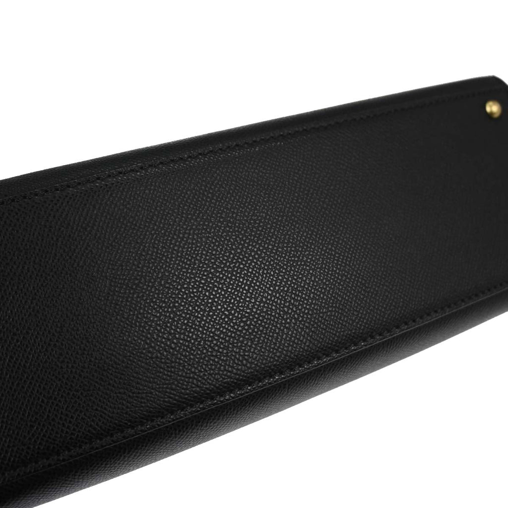 Chanel Black Caviar Skin Straight Flap Handbag
