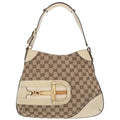 Gucci Beige GG Horsebit Handbag