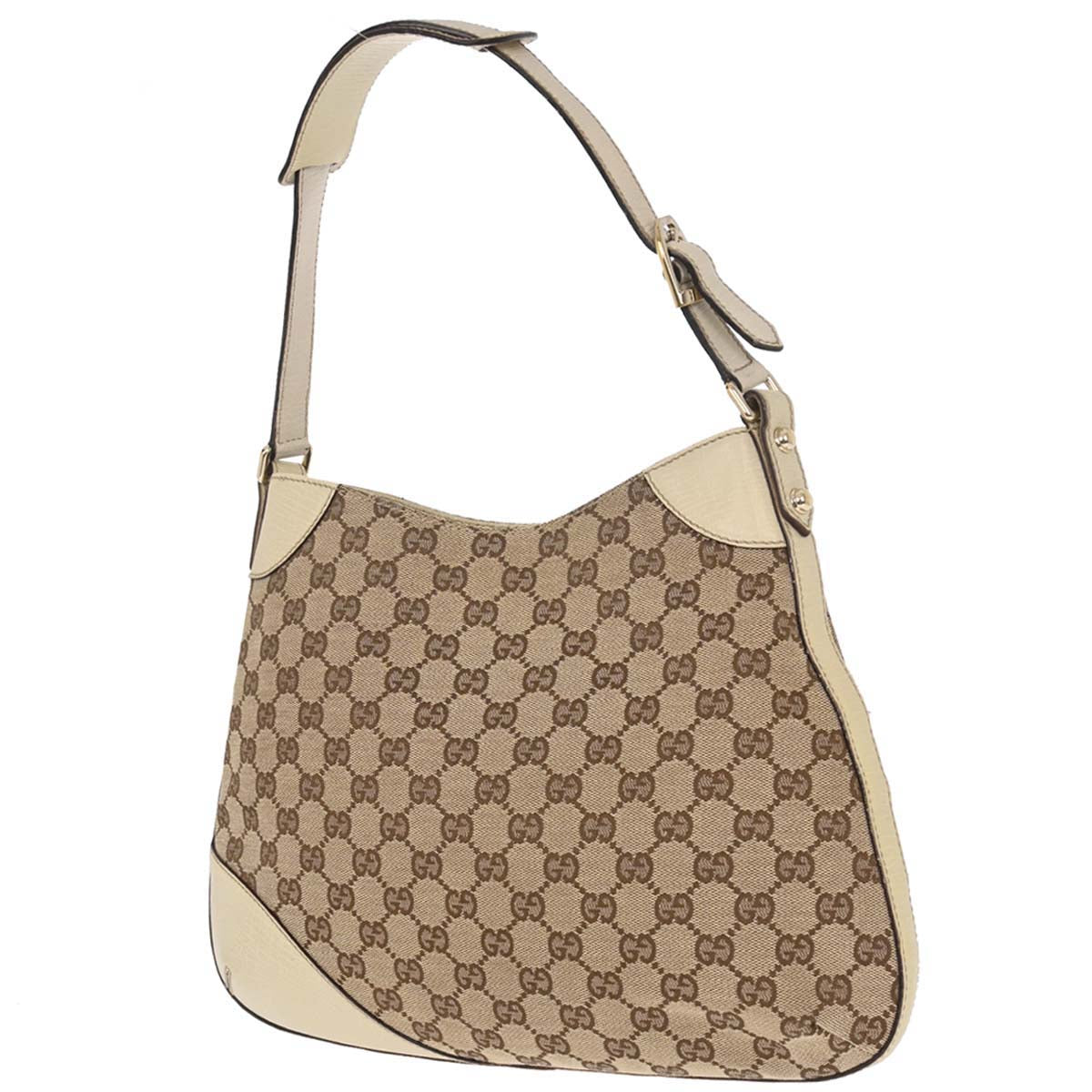Gucci Beige GG Horsebit Handbag