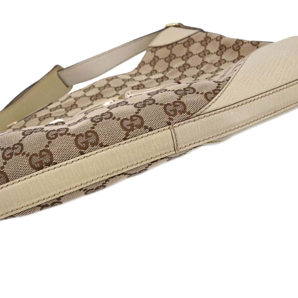 Gucci Beige GG Horsebit Handbag