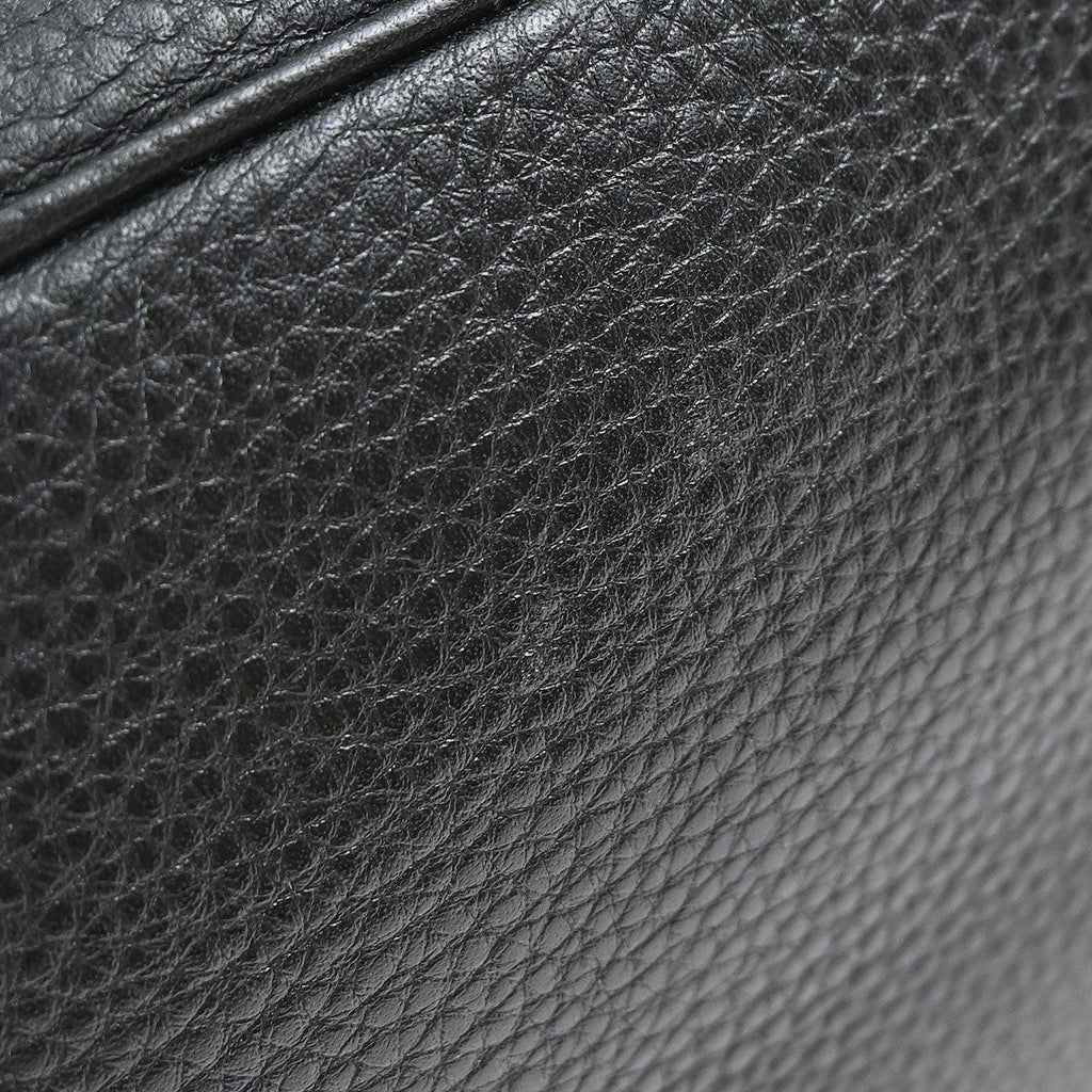 Prada Black Leather 2way Shoulder Tote Handbag