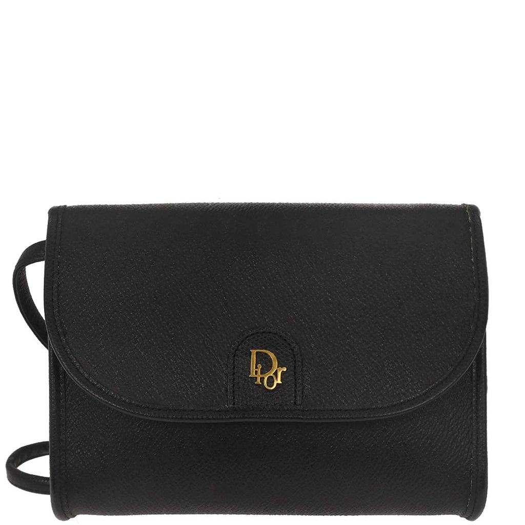 Christian Dior Black PVC Honeycomb Shoulder Bag
