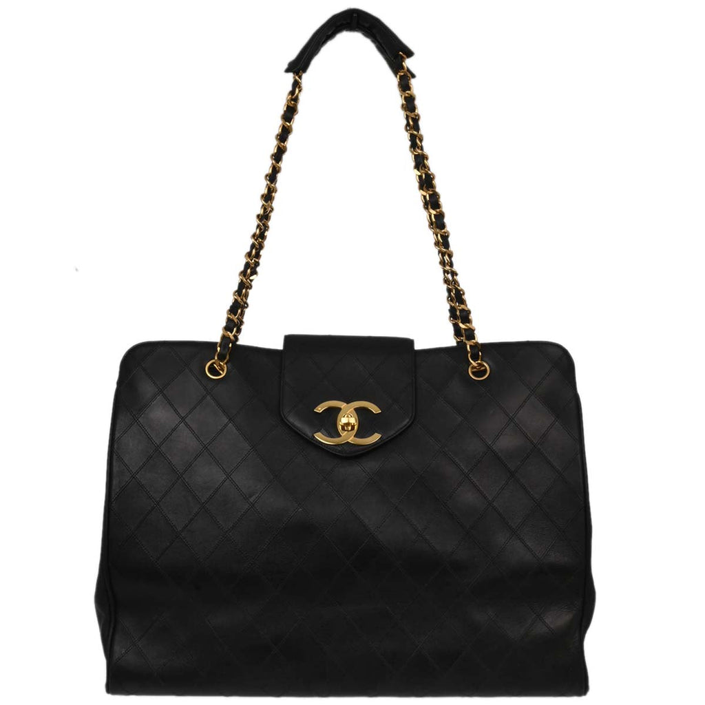 Chanel Black Lambskin Bicolore Supermodel Shoulder Bag