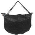 Chanel Black Calfskin Luxury Line Handbag