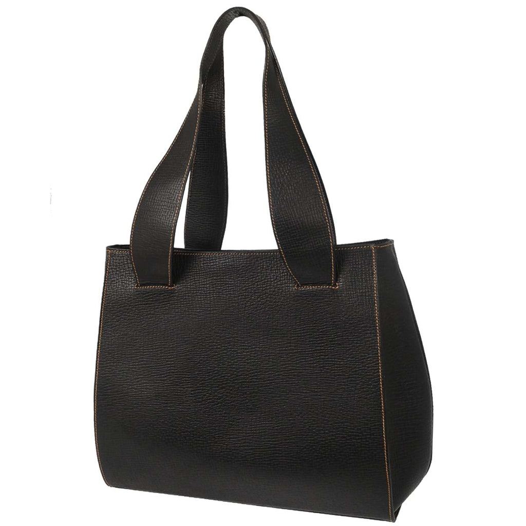 Loewe Black Leather Shoulder Tote Bag