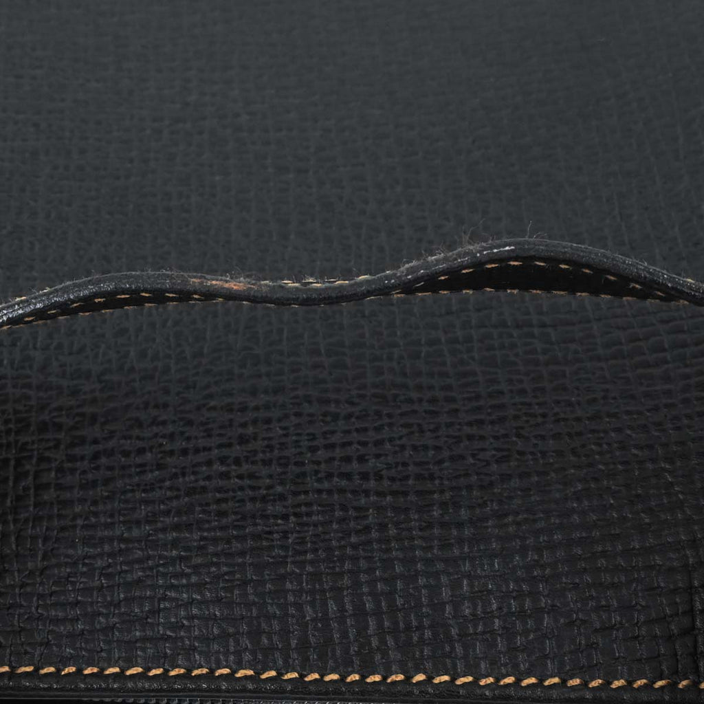 Loewe Black Leather Shoulder Tote Bag