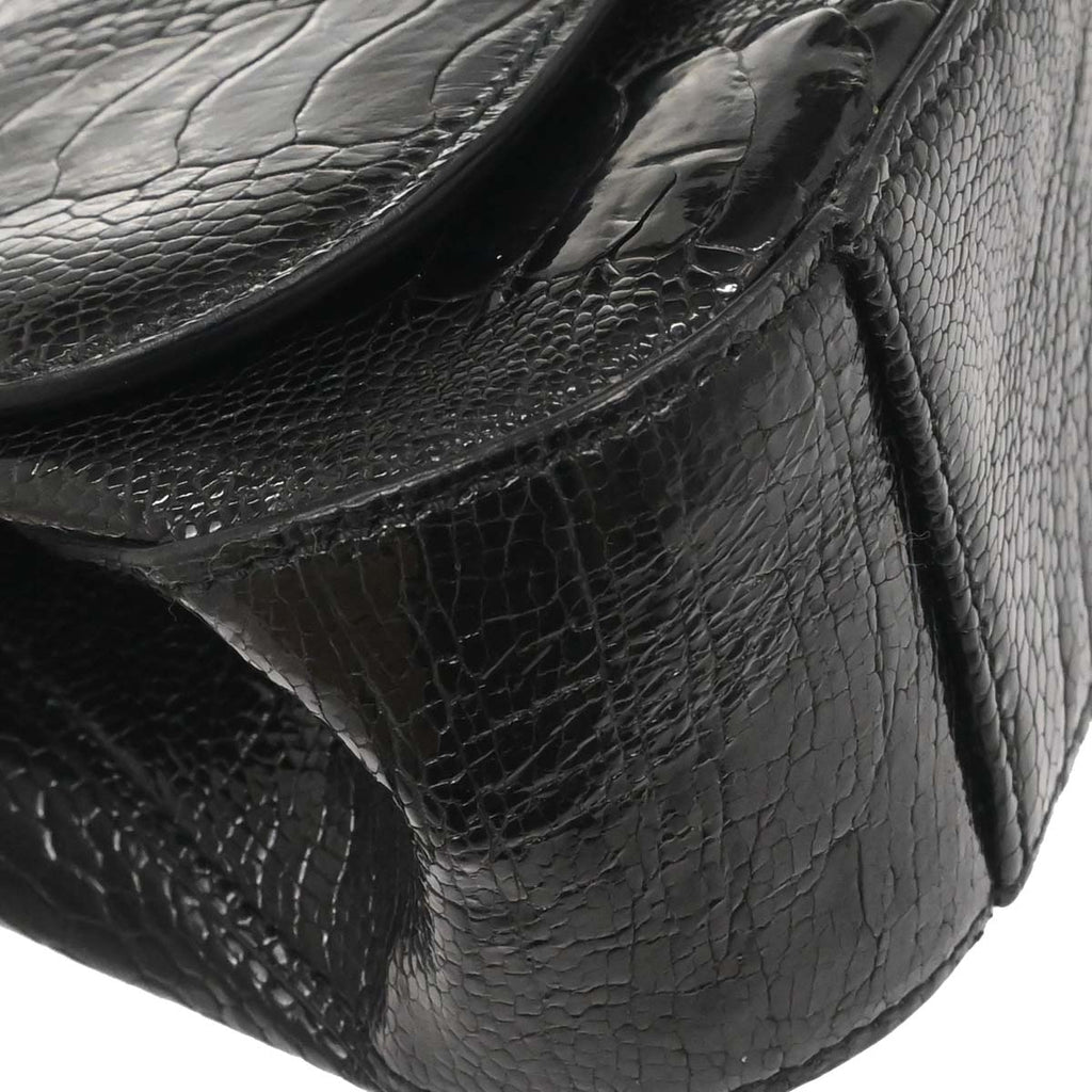 Gucci * Black Crocodile Handbag