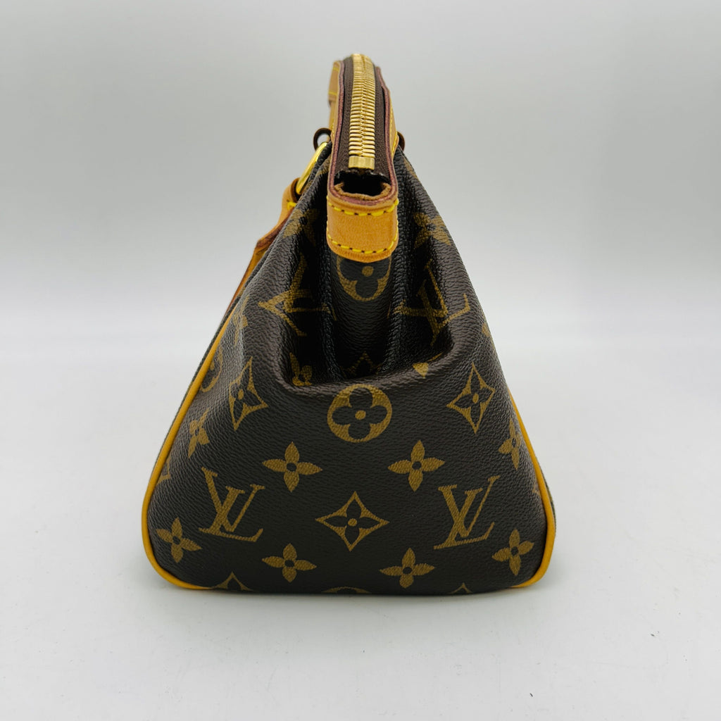 LOUIS VUITTON Tivoli PM Brown Monogram Leather Women's Shoulder Bag GP10180816