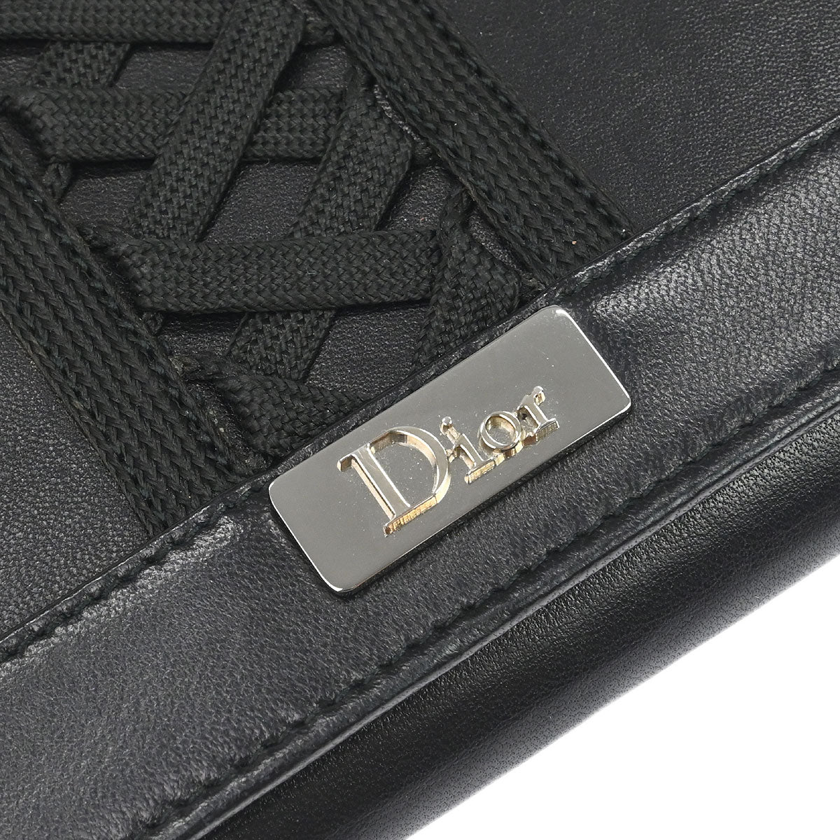 Christian Dior Black Leather Admit It Wallet