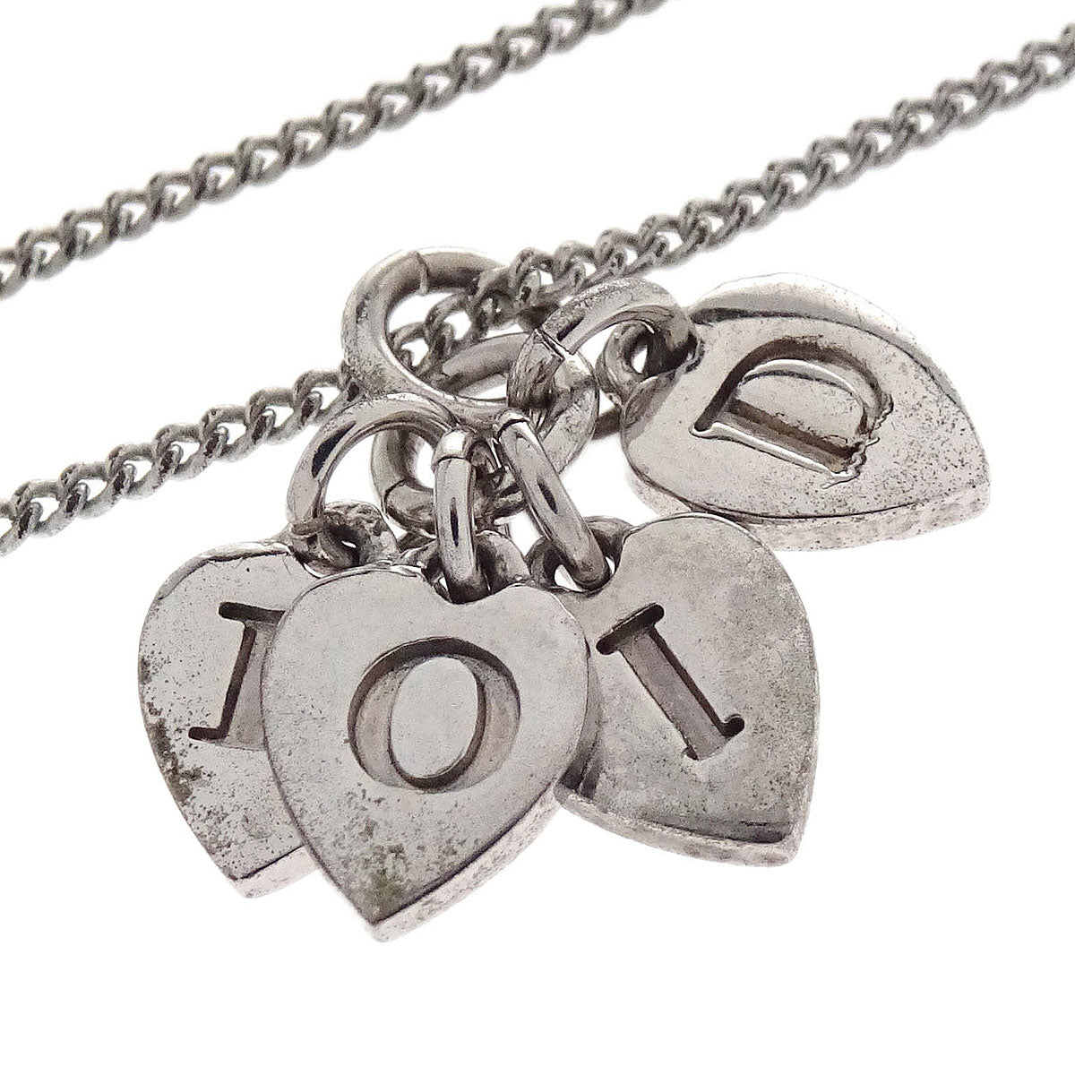 Christian Dior Necklace Pendant Silver