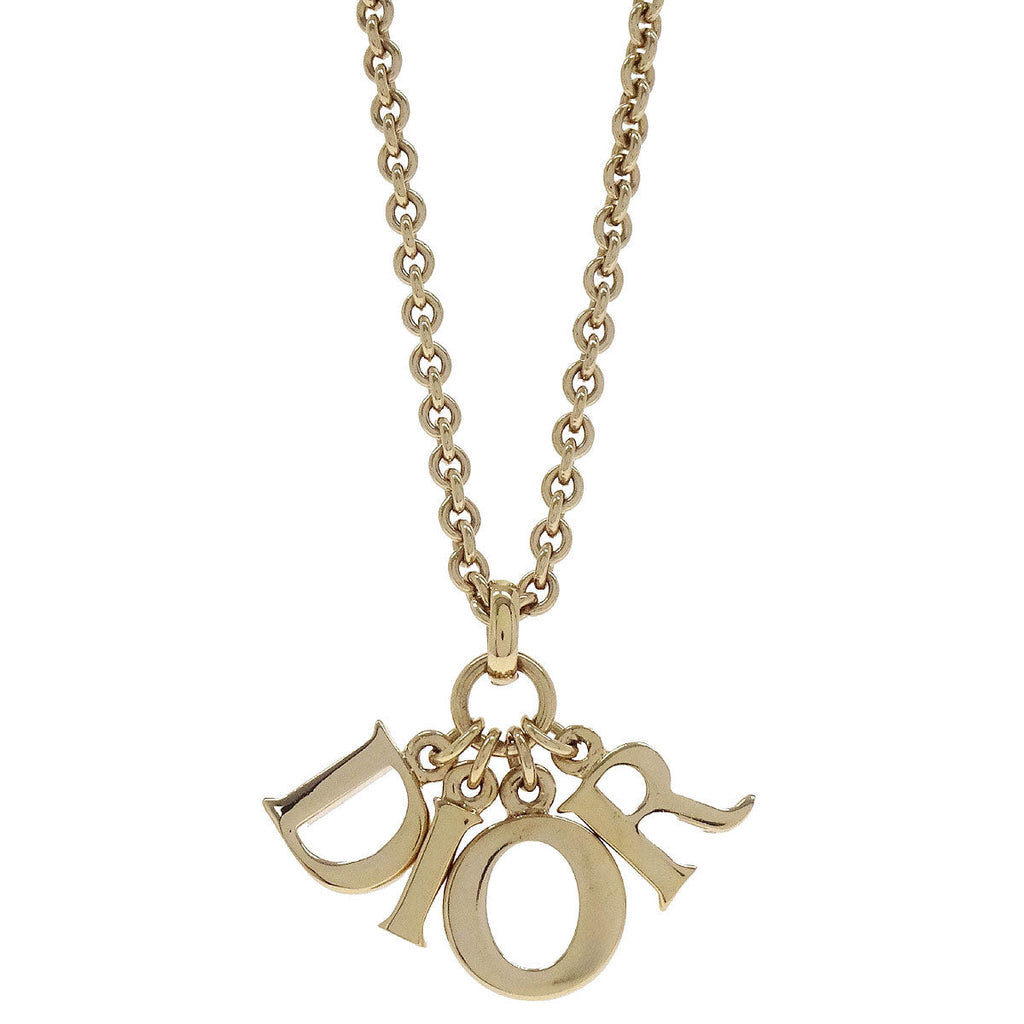 Christian Dior Necklace Pendant Gold