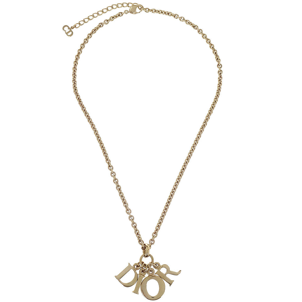 Christian Dior Necklace Pendant Gold