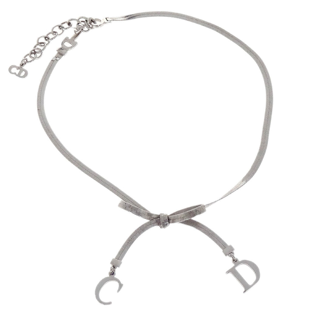 Christian Dior Necklace Pendant Silver