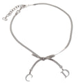 Christian Dior Necklace Pendant Silver