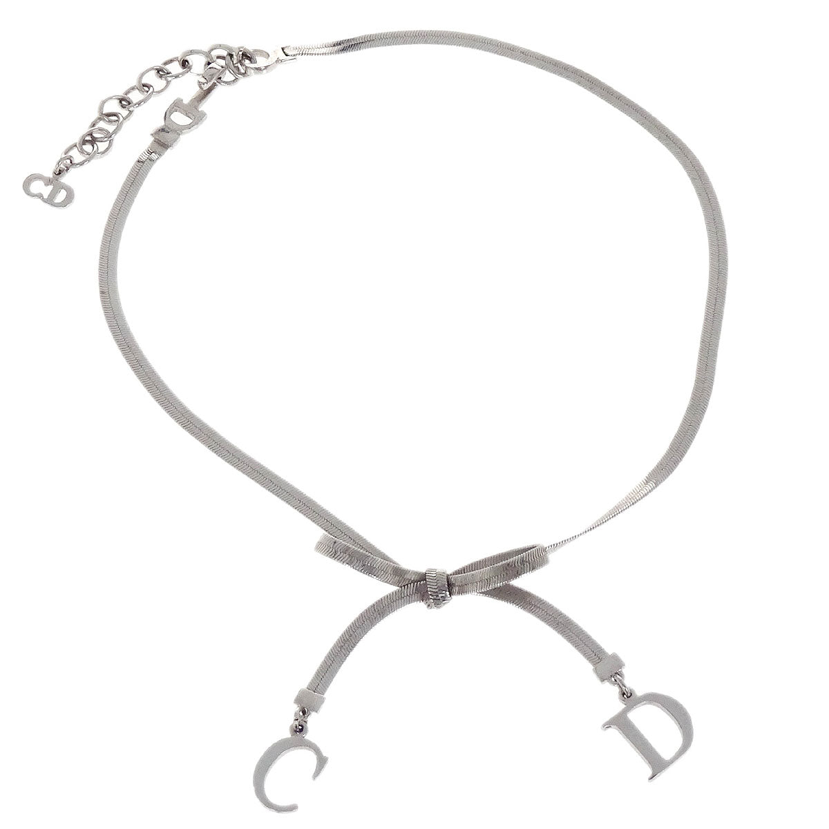 Christian Dior Necklace Pendant Silver