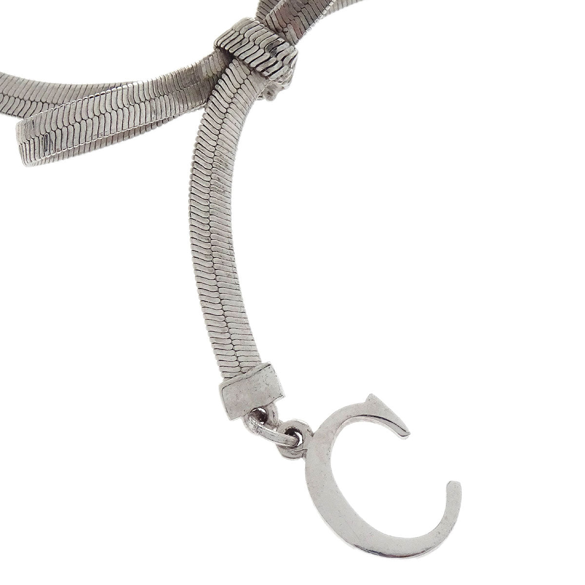 Christian Dior Necklace Pendant Silver