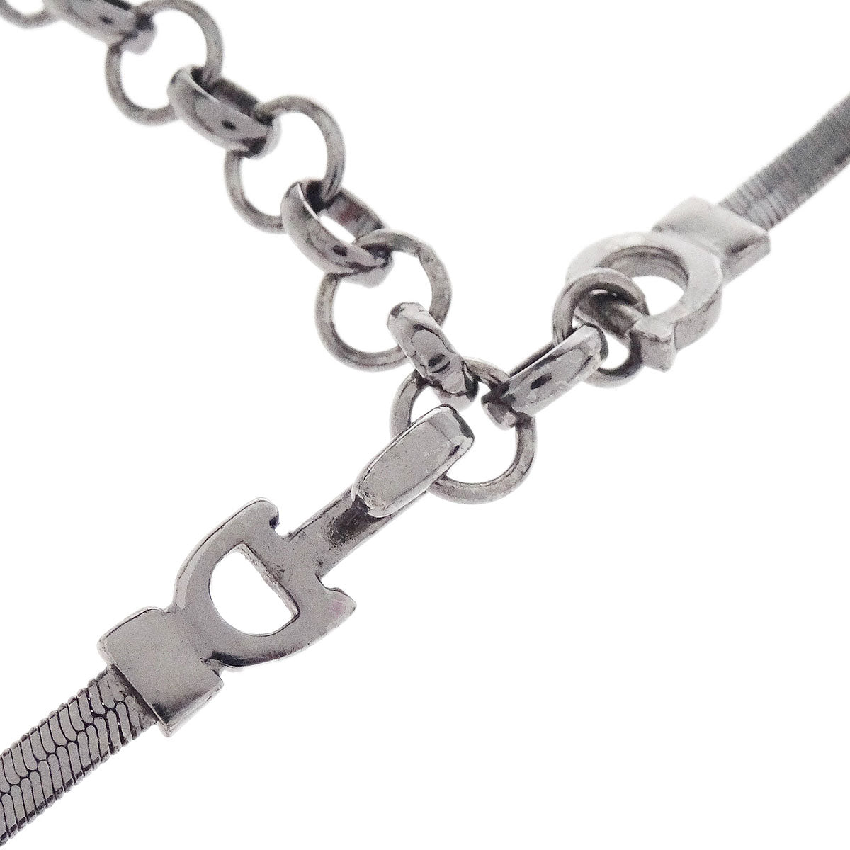 Christian Dior Necklace Pendant Silver