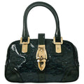 Gucci Green PVC Horsebit Pattern Handbag
