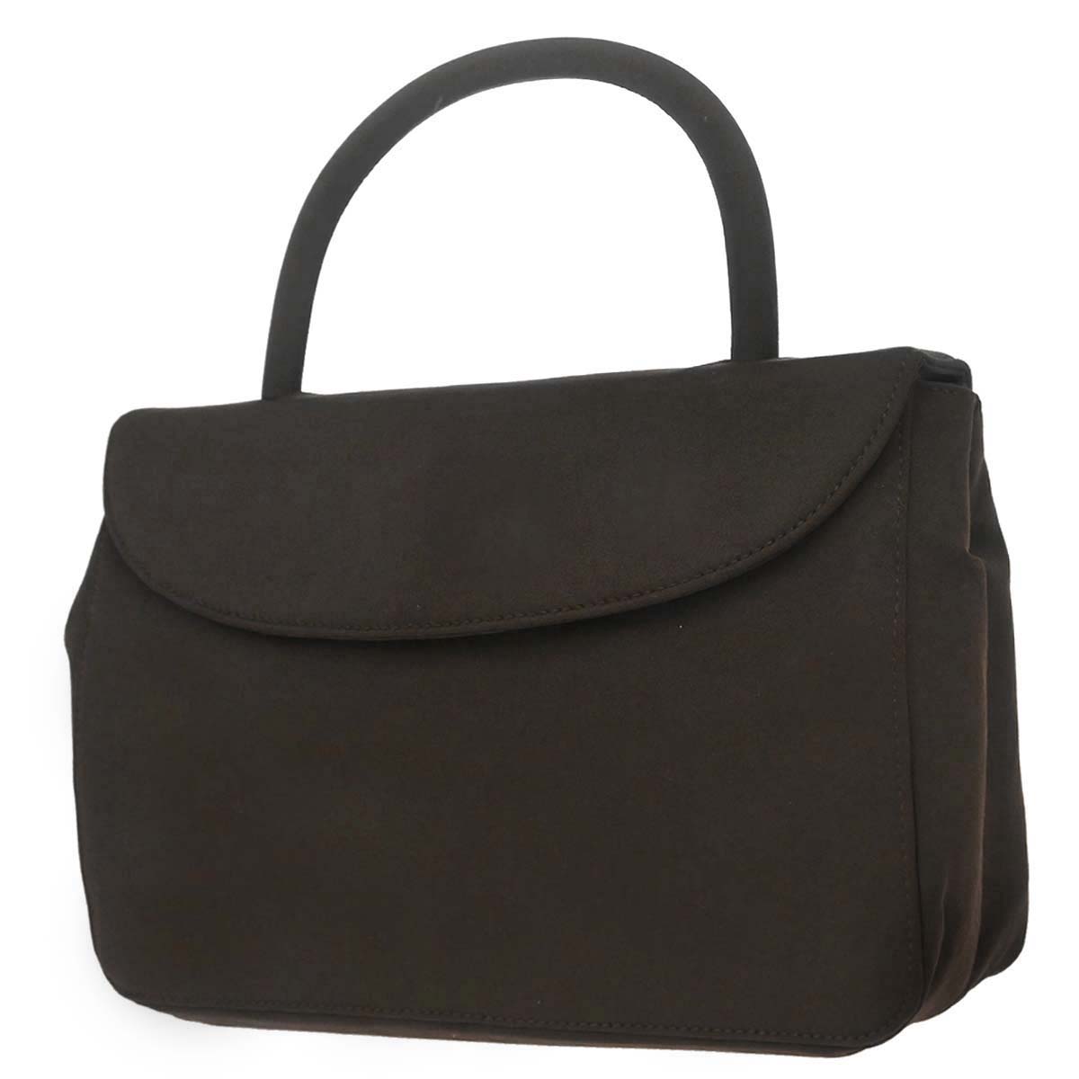 Prada Brown Nylon Top Handle Handbag