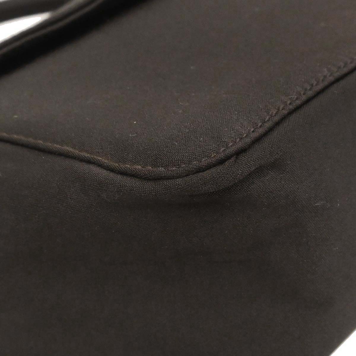 Prada Brown Nylon Top Handle Handbag