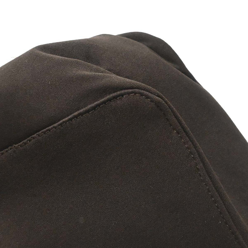 Prada Brown Nylon Top Handle Handbag