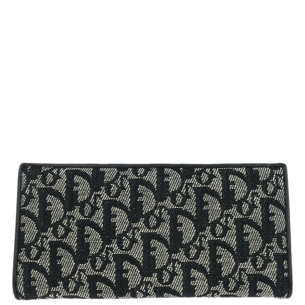 Christian Dior Black Canvas Trotter Wallet