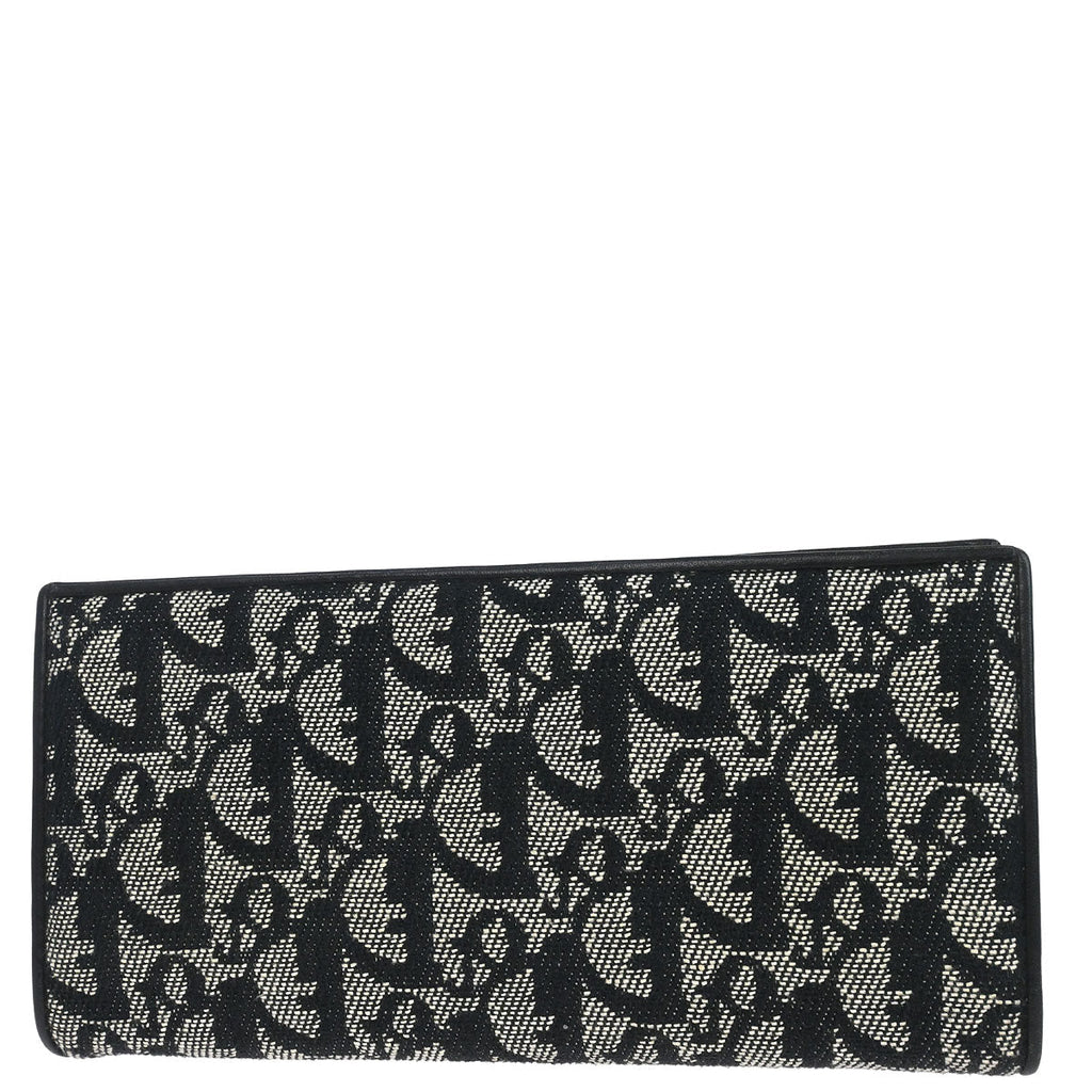 Christian Dior Black Canvas Trotter Wallet