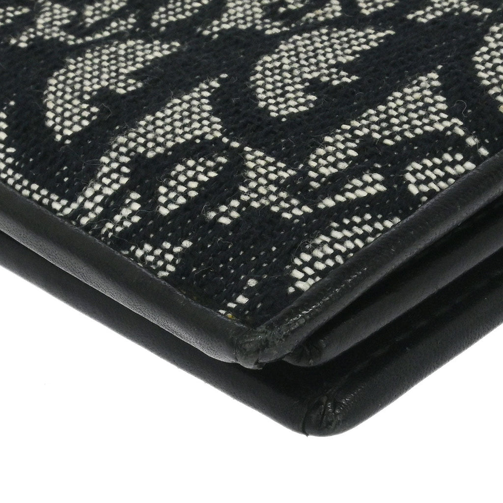 Christian Dior Black Canvas Trotter Wallet