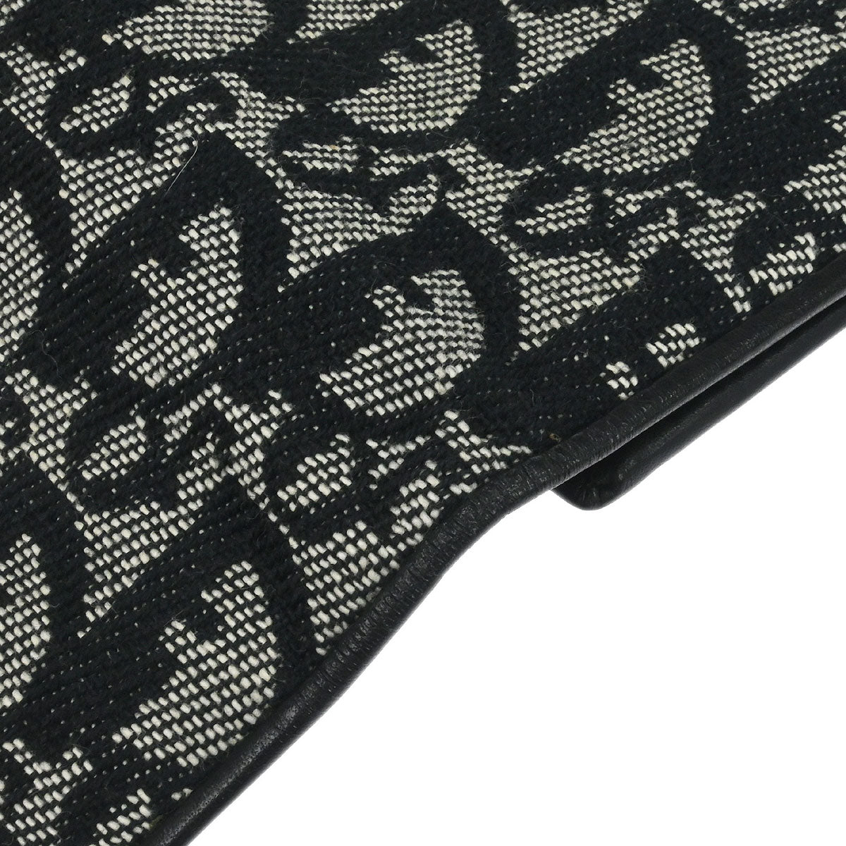 Christian Dior Black Canvas Trotter Wallet