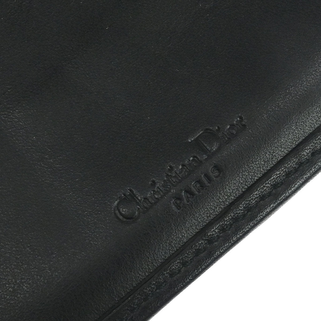 Christian Dior Black Canvas Trotter Wallet