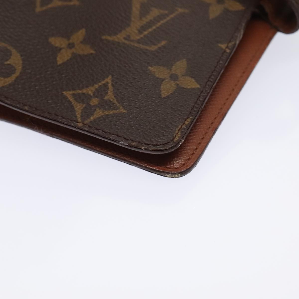 Louis Vuitton Agenda Cover Brown Canvas Wallet