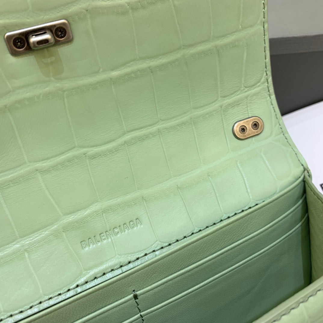 Gossip Small On Chain Shoulder Bag Light Green, For Women,  Bags 7.4in/19cm