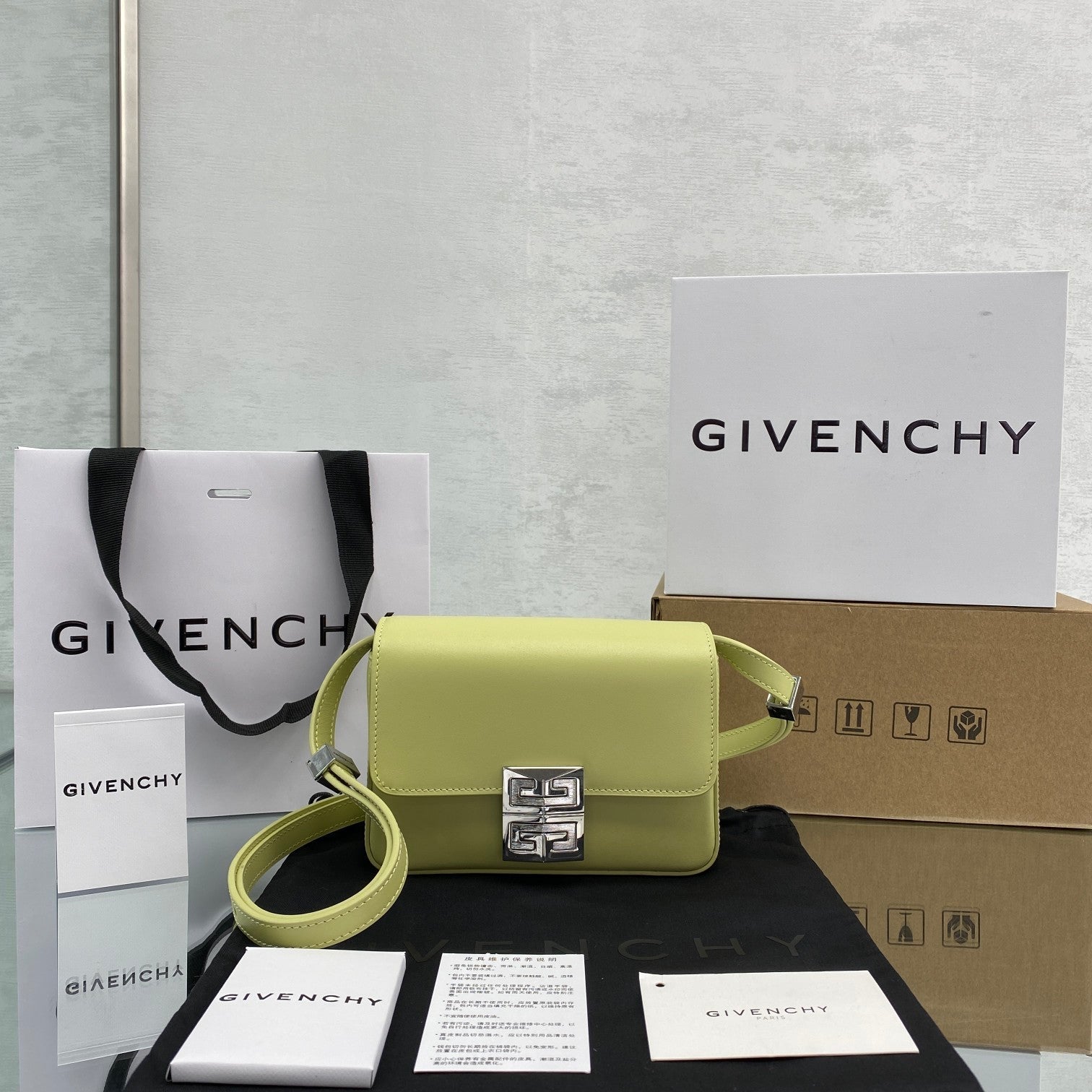 gv Small 4G Bag Green For Women, Handbags, Shoulder Bags 6.5in/16.5cm GVC