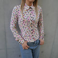 CHANEL 1995 eye logo print CC button-up shirt