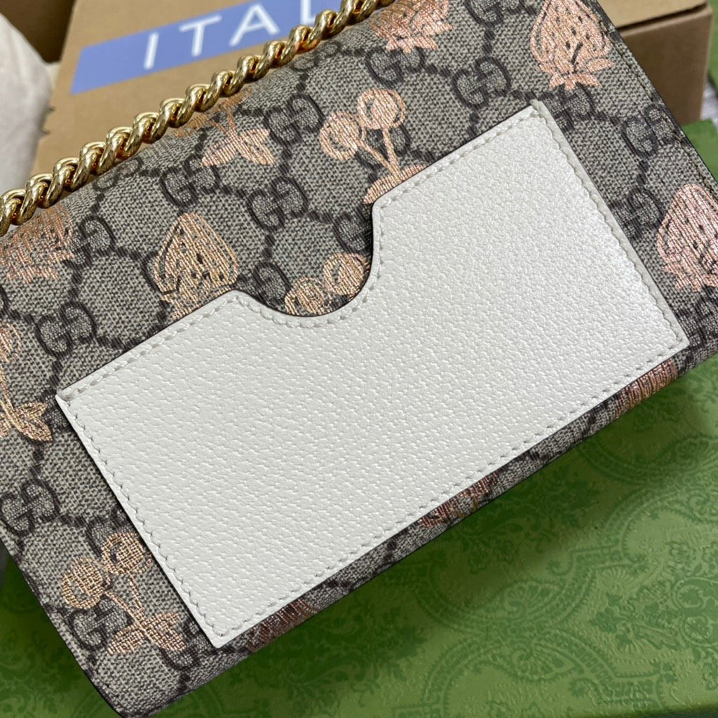 Padlock Small Strawberry Shoulder Bag Beige For Women, Women’s Bags 7.9in/20cm Glami