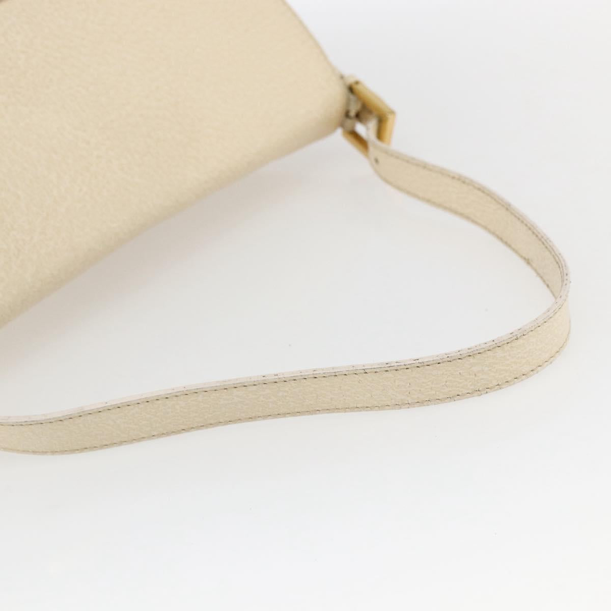 Fendi Mamma Baguette Shoulder Bag Canvas Beige Leather Shoulder Bag Bag