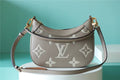 Louis Vuitton Bagatelle Monogram Empreinte Tourterelle Gray / Creme Beige For Women,  Shoulder And Crossbody Bags 22cm/8.7in Louis Vuitton M46112