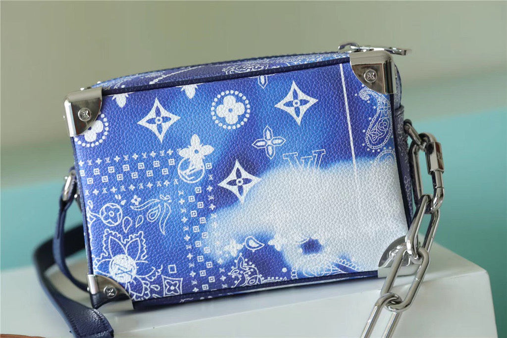 Louis Vuitton Mini Soft Trunk Monogram Bandana Blue For Men, Bags, Shoulder And Crossbody Bags 7.3in/18.5cm Louis Vuitton M20557