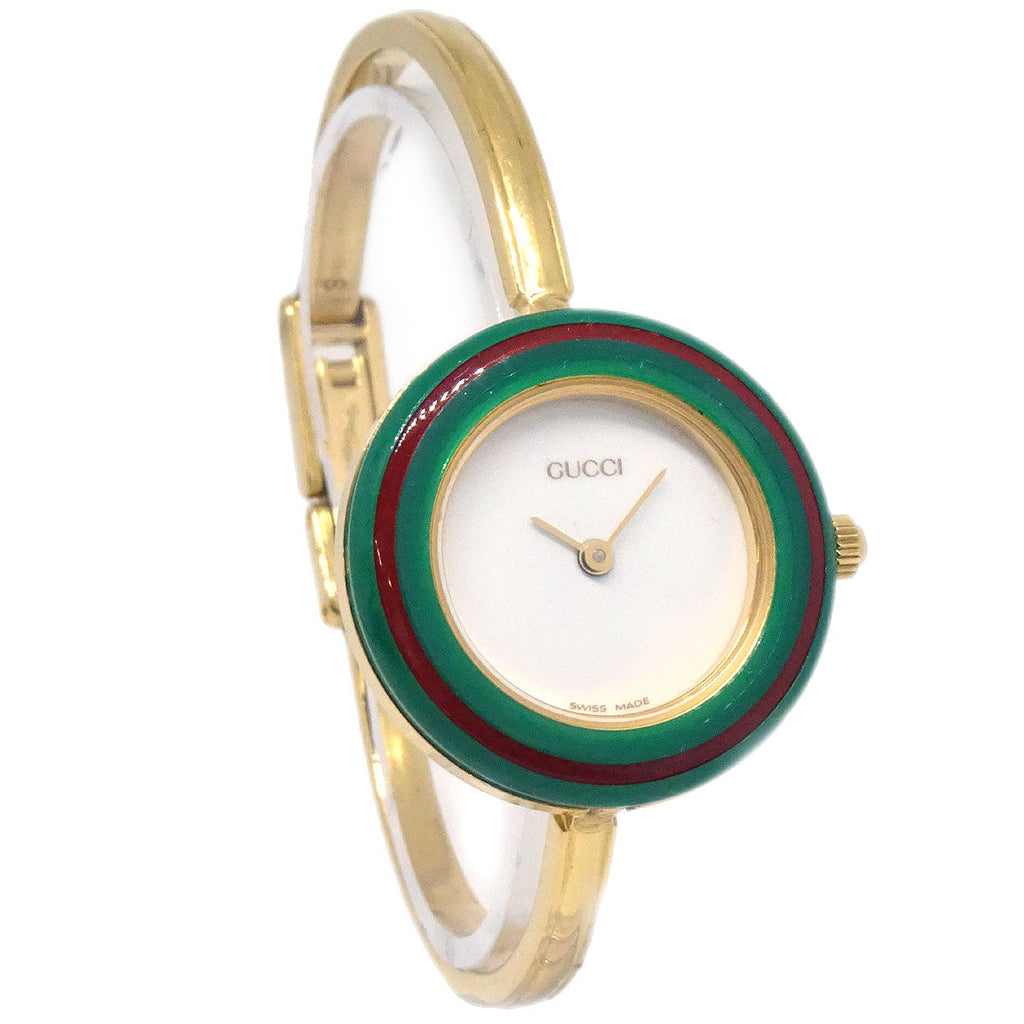 Gucci 11/12.2 Change Bezel Chameleon Quartz Watch SS