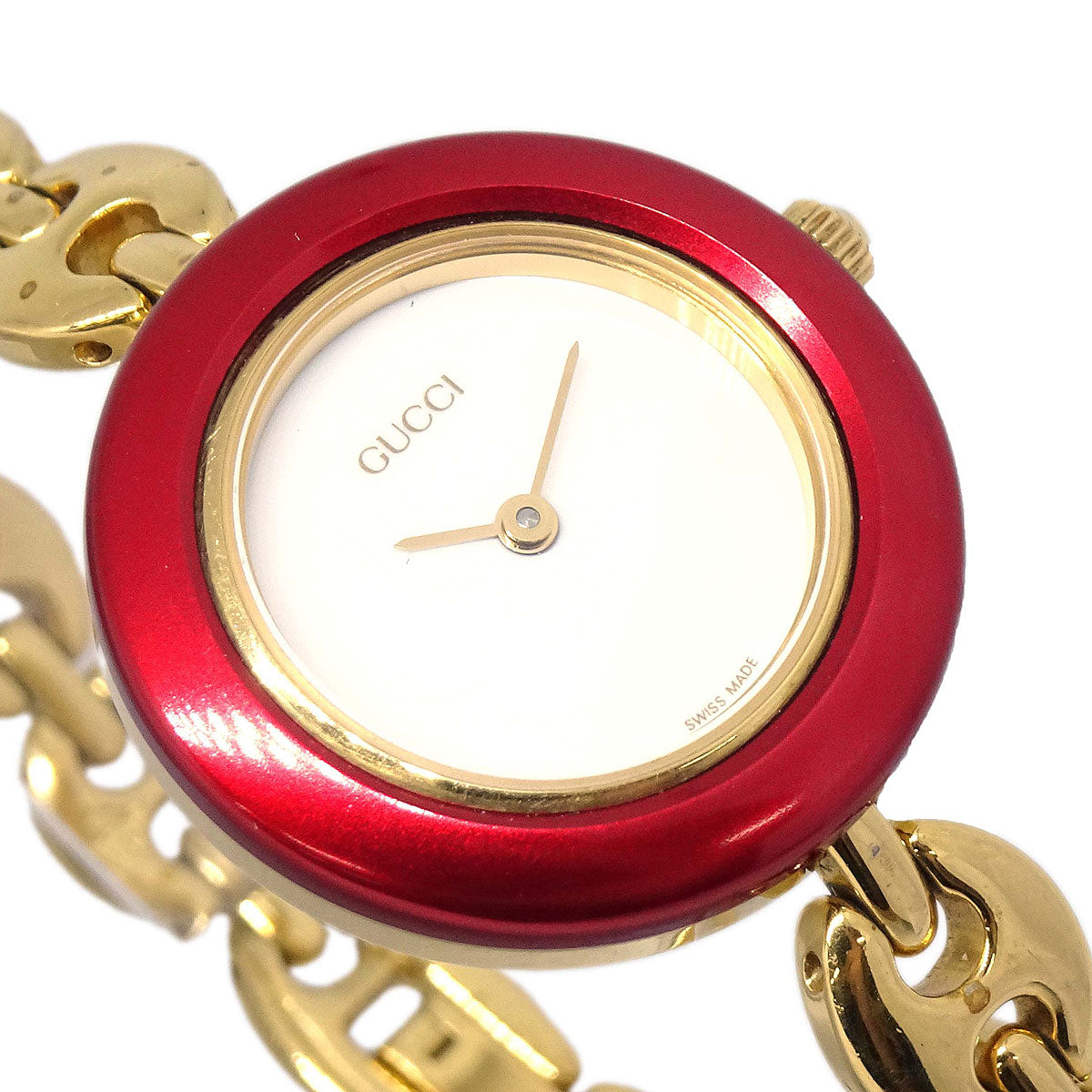 Gucci 11/12.2 Change Bezel Chameleon Quartz Watch SS
